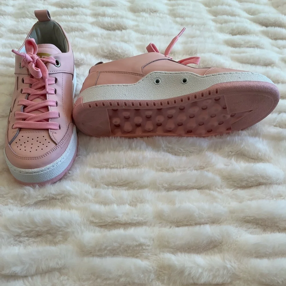 GOLDEN GOOSE Women's Perforated Leather Sneakers - Pink - Picture 4 of 15